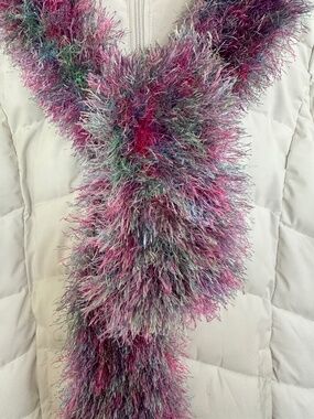 Womens Scarf Hand Made High End Designer 53x5" approx.  Beautiful!